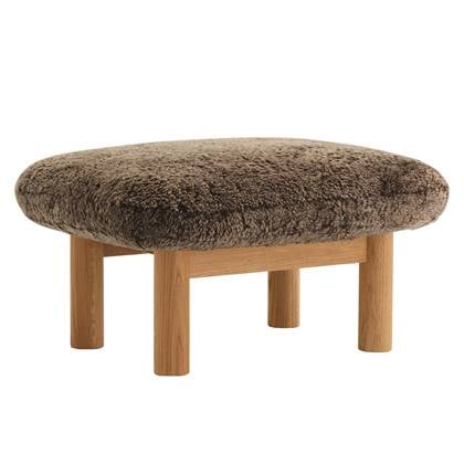 Audo Copenhagen Brasilia voetenbank naturel eiken Sheepskin Root