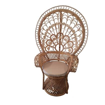 Furnilux-Peacock stoel-Rotan-110 x 55 x 160 cm
