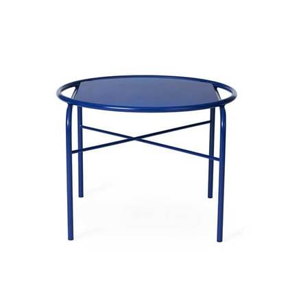 Warm Nordic Secant tafel Ø60 glas Cobalt