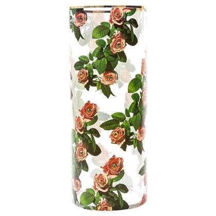 Seletti Toiletpaper Cylindrical vaas large Roses