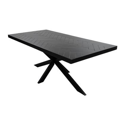 Kick eettafel Hugo - 180cm - Zwart