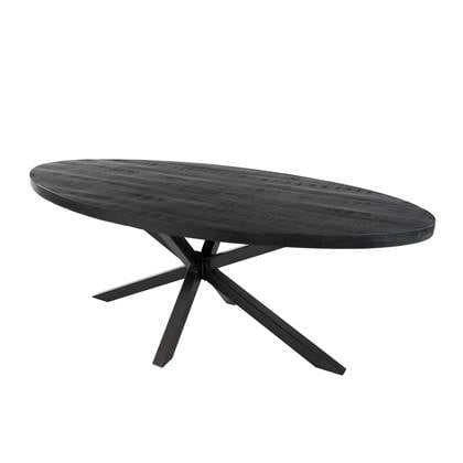 Kick eettafel Dax ovaal - 240cm - Zwart