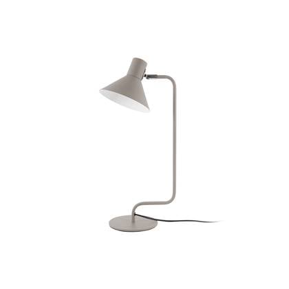 Leitmotiv Table lamp Office Curved metal warm grey