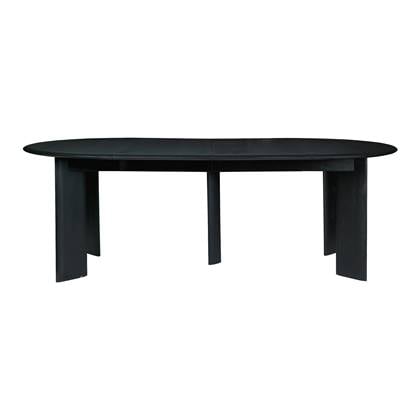 ferm LIVING Bevel Uitschuifbare Eettafel 117/167/217 x 117 cm - Zwart Beukenhout