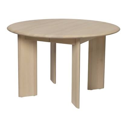 ferm LIVING Bevel Uitschuifbare Eettafel 117/167 x 117 cm - Wit Beukenhout