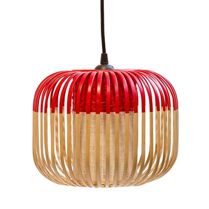 Forestier Bamboo Light hanglamp extra small Ø27 rood