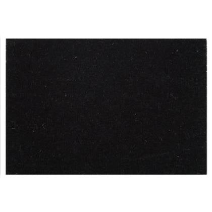 SVJ Deurmat Rechthoekig - 80 x 100 x 1 cm - Kokos - Zwart