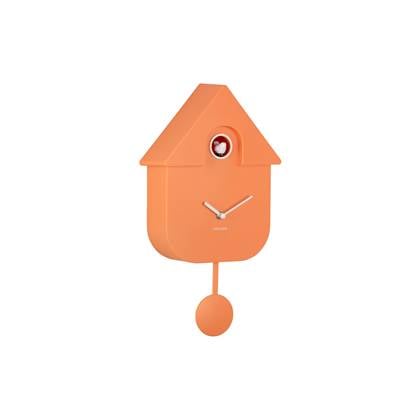 Karlsson - Wandklok Modern Cuckoo - Oranje - 21,5x8,5x41cm