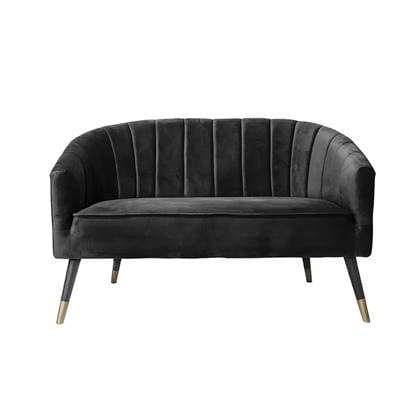 Leitmotiv - Sofa Royal velvet black