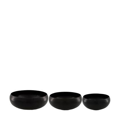 DKNC - Kom Melbourne - Metaal - 38x38x15cm - Set van 3 - Bruin