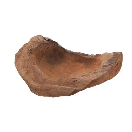 DKNC - Teakhouten schaal - 60cm - Natuurlijk
