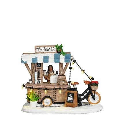 LuVille Kerstdorp Miniatuur Coffee to go - L13,5 x B8 x H11 cm
