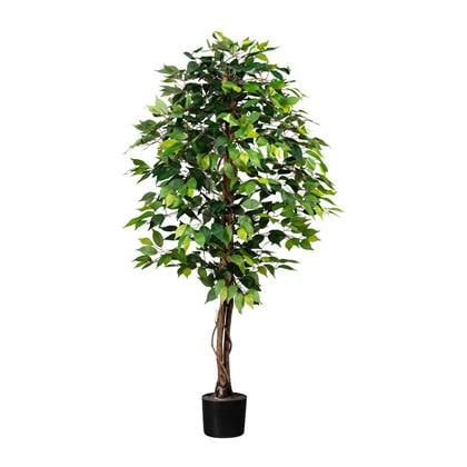 Kopu Kunstplant Ficus 150 cm in pot - 840 bladeren met Natuurstam
