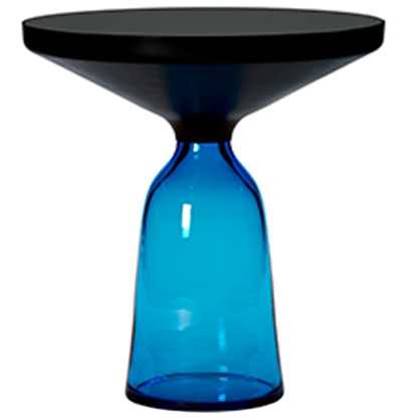 ClassiCon Bell Side Black bijzettafel Ø50 Saffier blauw