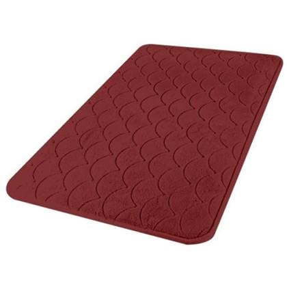 Urban Living Badkamerkleedje|badmat tapijt - donker - 50 x 80 cm Rood