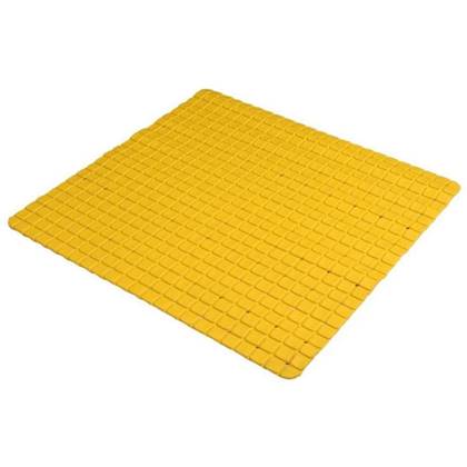 Urban Living Badkamer anti slip mat - rubber - oker - 39x69cm Geel