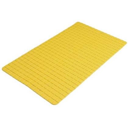 Urban Living Badkamer anti slip mat - rubber - oker - 39x69cm Geel