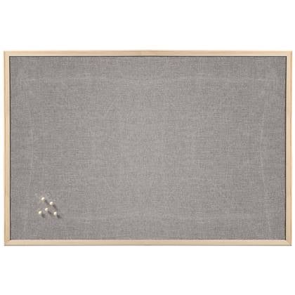 Zeller prikbord|memobord - - 60 x 80 cm - textiel - groot Grijs