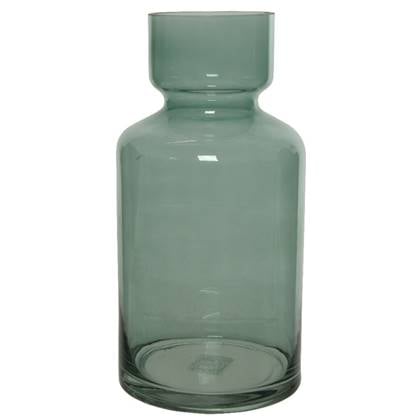 Decoris Vaas - - glas - 6L - 15 x 30 cm Groen
