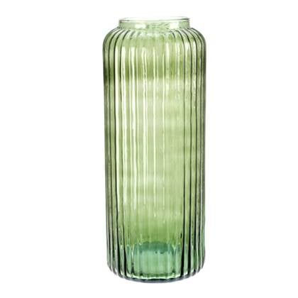 Excellent Houseware Vaas - - glas - B15 x H37 cm Groen