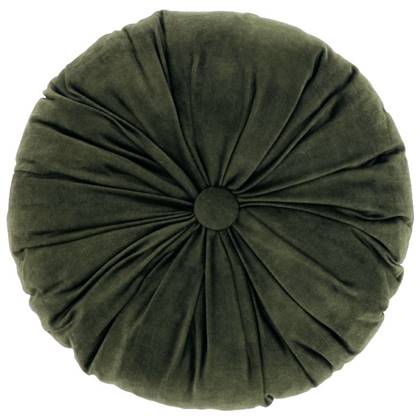 Unique Living - Kussen Basics - Ø40 cm - winter Groen