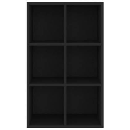 vidaXL Boekenkast-dressoir 66x30x97,8 cm spaanplaat zwart