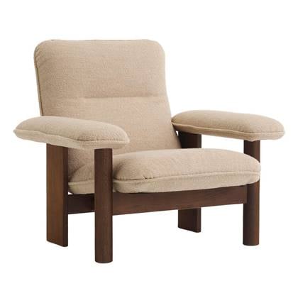 Audo Copenhagen Brasilia fauteuil donker eiken Bouclé 02