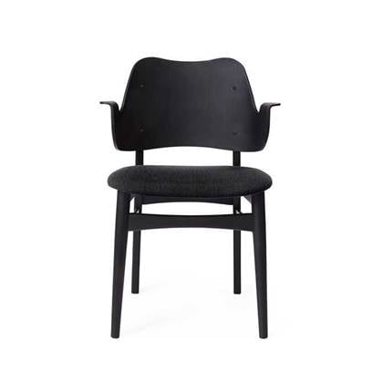 Warm Nordic Gesture stoel zitting gestoffeerd Vidar 182 zwart