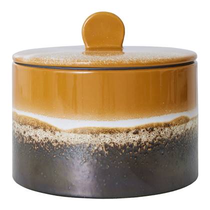 HKliving 70's Cookie Jar Voorraadpot Ø 17 cm Fire