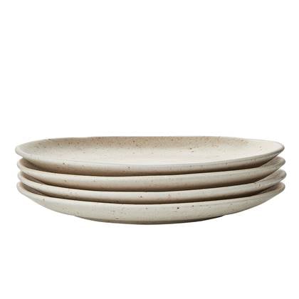 by fonQ Mixed Ceramics Dinerborden 4st. Ø 26,5 cm Crème