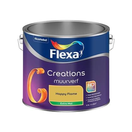 Flexa Creations - Muurverf Extra Mat - Happy Flame - 2.5L