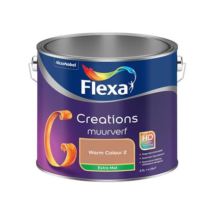 Flexa Creations - Muurverf Extra Mat - Warm Colour 2 - 2.5L