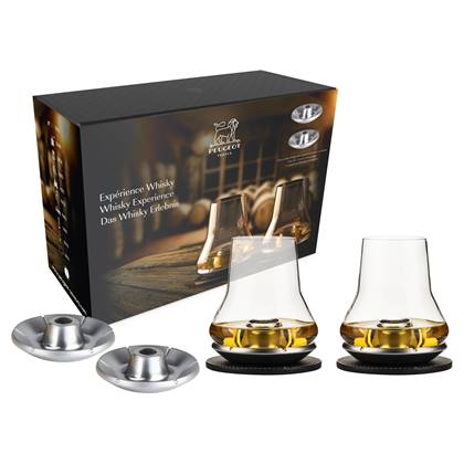 Peugeot Geschenkset Whisky Experience - 2 whiskyglazen en koelbasis
