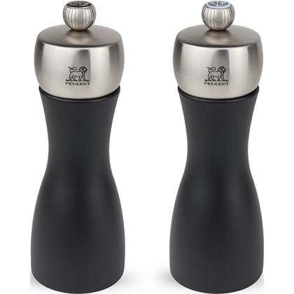Peugeot Fidji peper- en zoutmolen 15 cm - mat - beukenhout Zwart