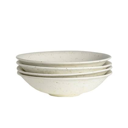 by fonQ Mixed Ceramics Pastaborden 4st. Ø 22 cm Crème