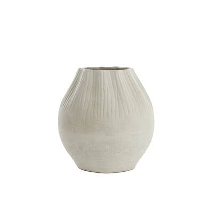 Light & Living Light&living Pot deco Ø43,5x46 cm ACDA naturel Wit