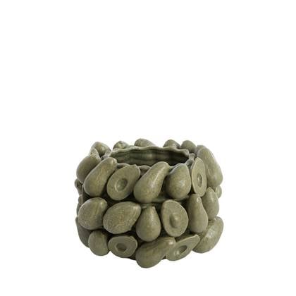 Light&living Vaas deco Ø31,5x23 cm AVOCADO keramiek olijf Groen