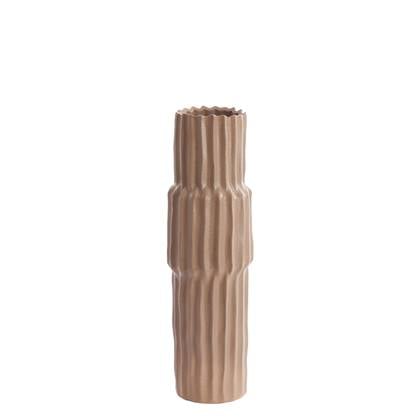 Light&living Vaas deco Ø17x58 cm LONGA keramiek bruin Grijs