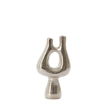 Light & Living Light&living Vaas deco 17x6x31,5 cm KOTANI ruw nikkel Grijs