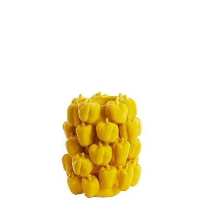 Light&living Vaas deco 23,5x23x32,5 cm BELLPEPPER keramiek glanzend... Geel