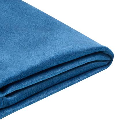Beliani  FITOU - Bekleding bed - Donkerblauw - 140 x 200 cm - Fluweel