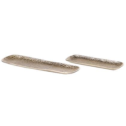 Beliani - BRANTAS - Decoratief dienblad set van 2 - Goud - Aluminium