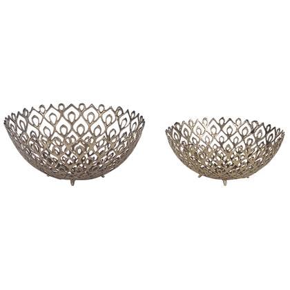 Beliani - GROGOL - Decoratief dienblad set van 2 - Goud - Aluminium