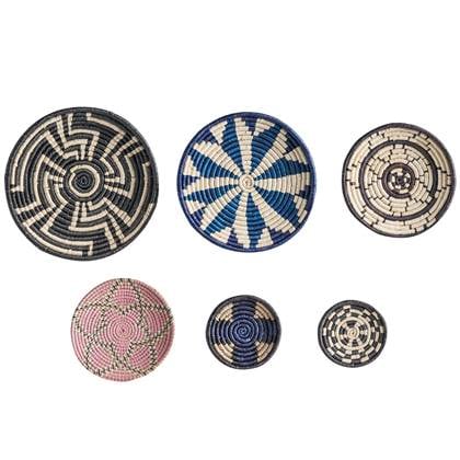 Beliani - HOABINH - Wanddecoratie - Meerkleurig - Zeegras Multicolor