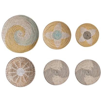 Beliani - BACNINH - Wanddecoratie - Mintgroen - Zeewier Multicolor