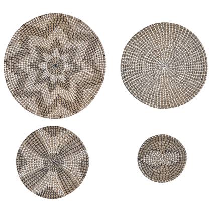 Beliani - LAOCAI - Wanddecoratie - Naturel - Zeewier Beige