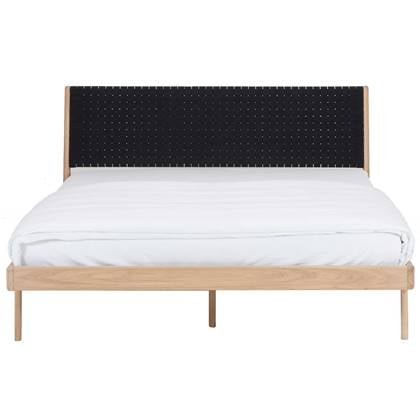 Gazzda Fawn bed 160x200 cotton webbing black