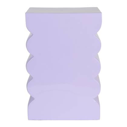Zuiver Curves Kruk H 45 cm - Shiny Lilac