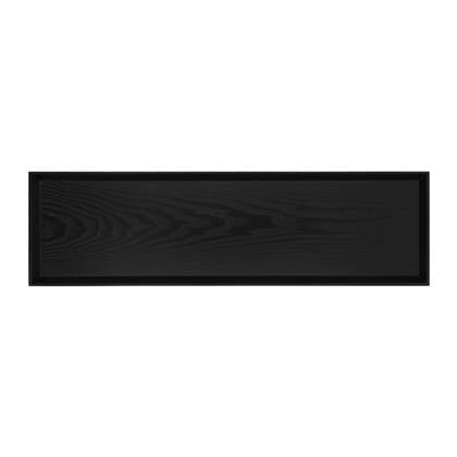 QUVIO Dienblad decoratief rechthoekig - 66 x 19 cm - Hout - Zwart
