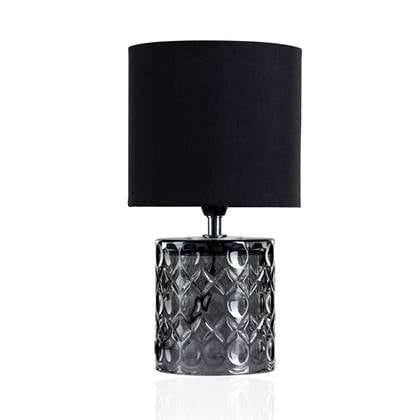 Pauleen Crystal Glow Tafellamp black-grey glas. Zwart